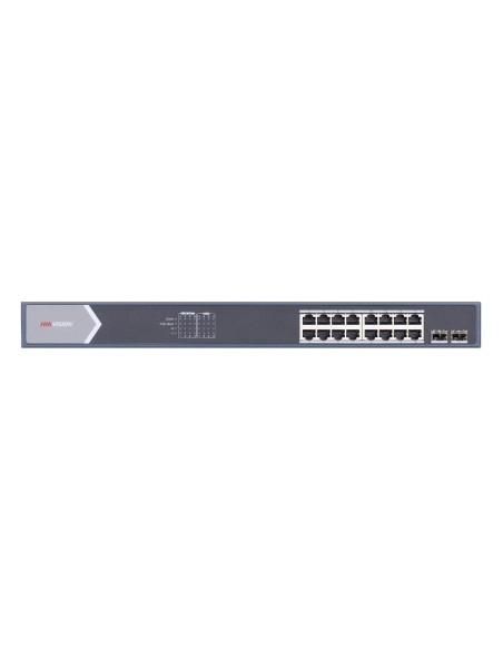 Transmissão de Hikvision e exibição HIK-T & D-35 DS-3E1518P-SI Switch 16 portas Poe 10/100/1000 Mbps 2 portas SFP UpLink Hik Pro