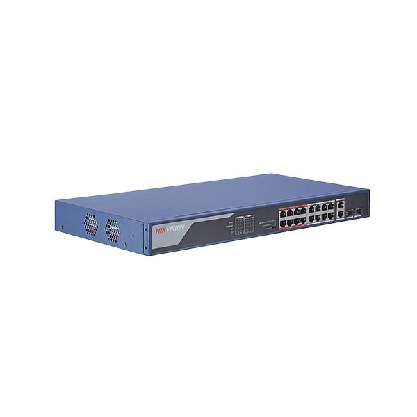 Kaufen HIKVISION TRANSMISION AND DISPLAY HIK-T&D-48 Switch Hikvision 16 Ports PoE 10/100M RJ45, 2 Gigabit-RJ45-Ports, 2 Ansc