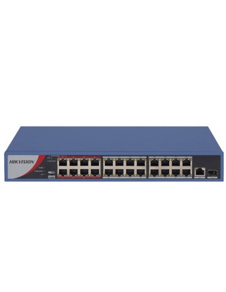 Kaufen HIKVISION ACCESSORIES HIK-126 Switch Hikvision 24 Ports PoE 10/100M RJ45, 1 Gigabit-RJ45-Port, 1 Gigabit-SFP-Port,