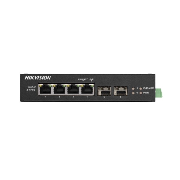 Acheter HIKVISION TRANSMISION AND DISPLAY Commutateur HIK-T&D-46 Hi-PoE non administré Gigabit 4 ports Plage de température éten