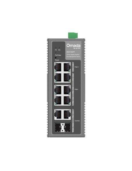 Comprar TP-LINK TPLINK-103 Switch Industrial Omada Gestionable 6 puertos PoE+ y 2 puertos PoE++ IES210GPP