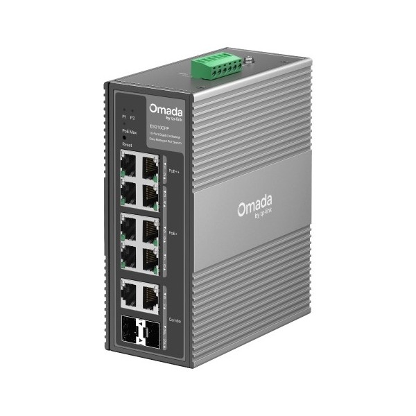 Comprar TP-LINK TPLINK-103 Switch Industrial Omada Gestionable 6 puertos PoE+ y 2 puertos PoE++ IES210GPP