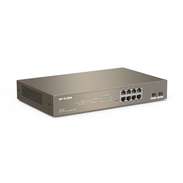 Acheter IPCOM IPCOM-24 Switch intelligent 8 ports Gigabit + 2 ports SFP administrable Accès au cloud L2 IP-COM