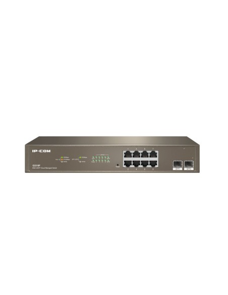 IPCOM IPCOM-24 G3310F Switch Intelligent 8 Portas Gigabit + 2 portas Grandizable SFP Acesso a Verd L2 IP-COM