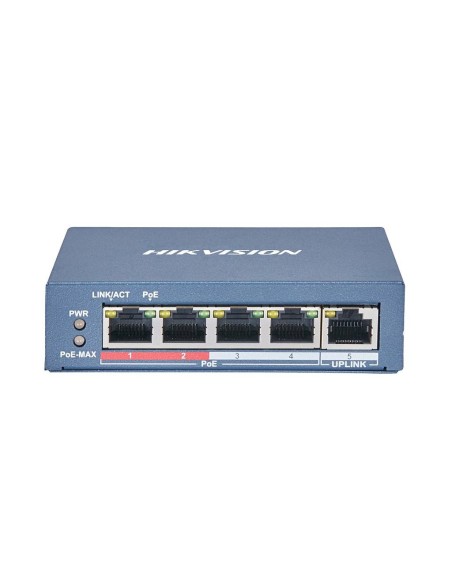 Comprar HIKVISION TRANSMISION AND DISPLAY HIK-T&D-71 Switch no administrado 10/100Mbps 4 Puertos PoE + 1 Puerto Uplink RJ45 300m