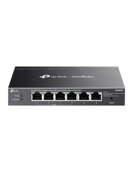 Comprar TP-LINK TPLINK-119 Switch Omada Gestionable 6 Puertos Gigabit 4 Puertos PoE+ ES206GP