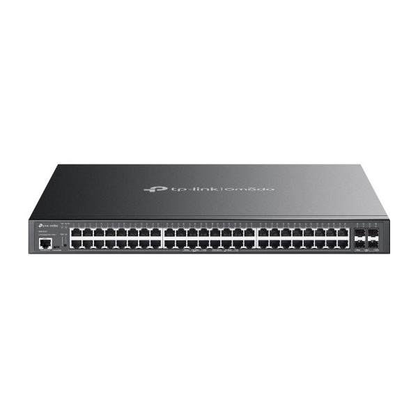 Acheter le switch TP-LINK TPLINK-121 Omada L2+ 48 ports Gigabit et 4 SFP+ 10 Gbit/s, avec 48 PoE+