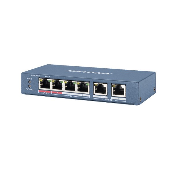 Kaufen HIKVISION TRANSMISION AND DISPLAY HIK-T&D-51 PoE-Switch 4 Ports 100 Mbit/s Hikvision