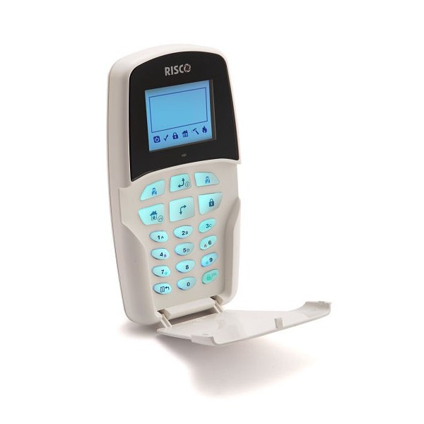 Kaufen Sie RISCO RISCO-155 LCD-Tastatur Grad 2 mit 13,56‑MHz‑Proximity-Leser für LightSYS+ (ohne RISCO-Logo)