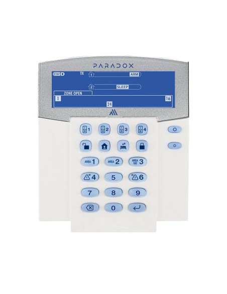 Comprar PARADOX PARADOX-247 Teclado LCD inalámbrico bidireccional de 32 zonas 2 particiones K38M-3YS