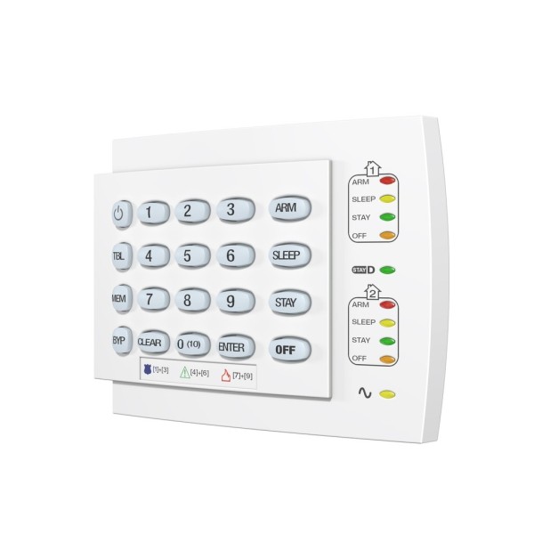 Comprar PARADOX PARADOX-123 Teclado LEDS Paradox cableado de 10 zonas K10H K10H