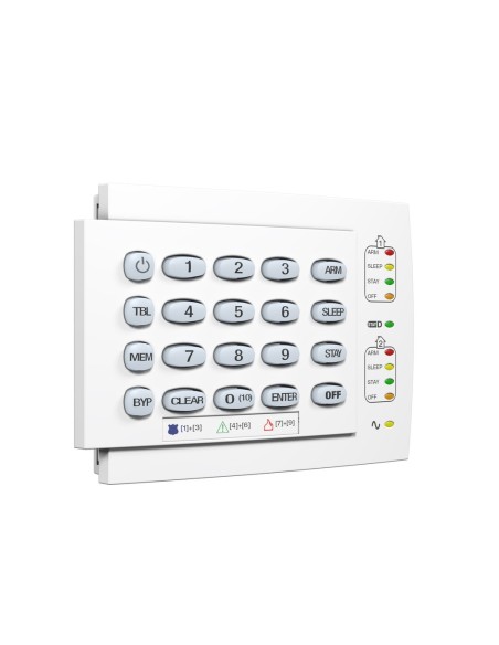 Comprar PARADOX PARADOX-123 Teclado LEDS Paradox cableado de 10 zonas K10H K10H