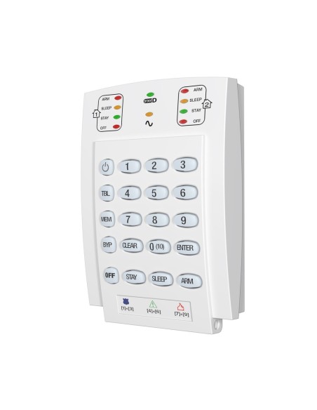 Acheter PARADOX PARADOX-124 Clavier à LED Paradox filaire à 10 zones K10V