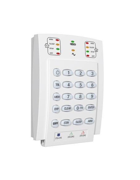 Comprar PARADOX PARADOX-124 Teclado LEDS Paradox cableado de 10 zonas K10V K10V