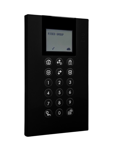 Comprar RISCO RISCO-265 Teclado Panda inalámbrico bidireccional de Grado 2 para LightSYS+/Air con lector de proximidad 13,56MHz 