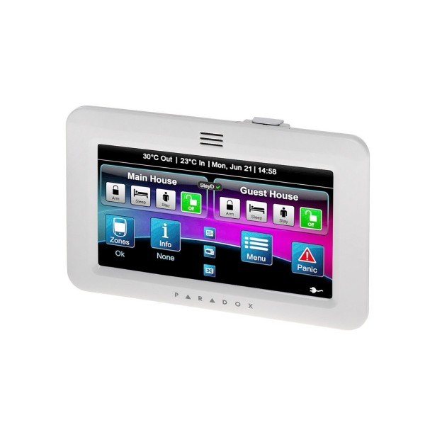 Comprar PARADOX PARADOX-126 Teclado Paradox con pantalla táctil Grado 3. Color Blanco TM50-WHITE TM50