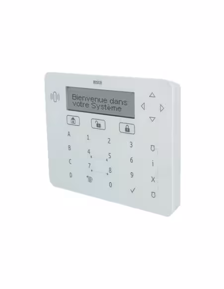 Acheter RISCO RISCO-160 Clavier tactile Elegant avec lecteur de proximité de grade 3, blanc, pour LightSYS+ (n’inclut pas les ta