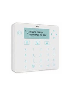 Risco Risco-160 rpkelpwt000b teclado de toque elegante com grau 3, Branco Reader de Proximidade para Luz Luz + (Não incluído Tag 2