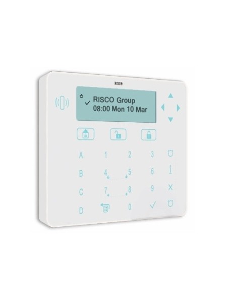 Risco Risco-160 rpkelpwt000b teclado de toque elegante com grau 3, Branco Reader de Proximidade para Luz Luz + (Não incluído Tag