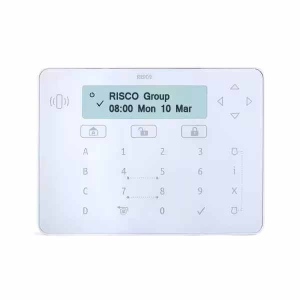 Acheter RISCO RISCO-160 Clavier tactile Elegant avec lecteur de proximité de grade 3, blanc, pour LightSYS+ (n’inclut pas les ta