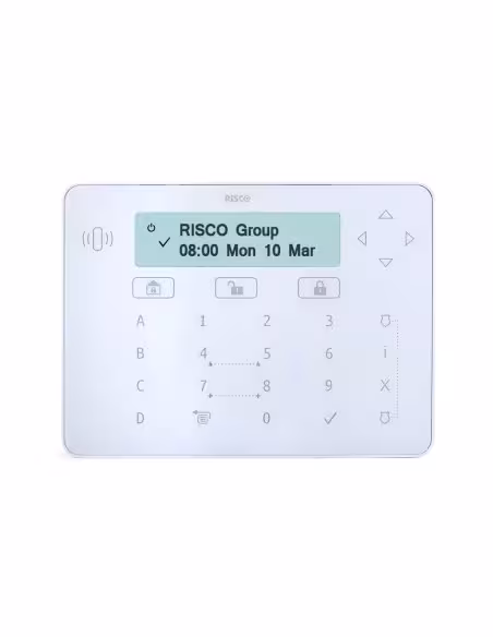 Acheter RISCO RISCO-160 Clavier tactile Elegant avec lecteur de proximité de grade 3, blanc, pour LightSYS+ (n’inclut pas les ta