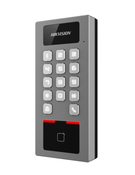Controle de Acesso à Hikvision Hik-Acc-75 DS-K1T502DBWX Terminal 2Pen1 Autônomo Externo APP do HIK-Connect. Cartão de acesso ao 