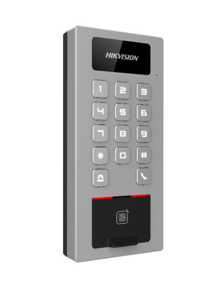 Acheter HIKVISION ACCESS CONTROL HIK-ACC-76 Terminal autonome 2-en-1 extérieur APP Hik-Connect. Contrôle d’accès carte/clavier/e