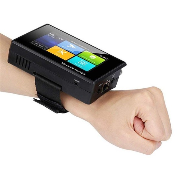 Kaufen BYSECUR BYSECUR-217 4"-Handgelenk-CCTV-Tester für IP-Kameras, HDTVI, HDCVI, AHD, CVBS. POE, WiFi