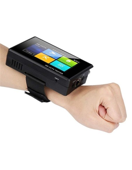Comprar BYSECUR BYSECUR-217 Tester CCTV de 4" de muñeca para cámaras IP, HDTVI, HDCVI, AHD, CVBS. POE, WiFi M-IPC-200B