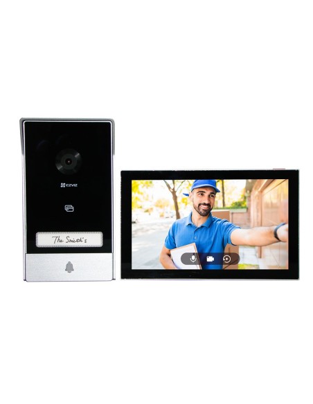 Ezviz Ezviz-52 CS-HP7-R100-1W2TFC Inteligente Doméstico Video Player WiFi (Monitor) 2 Fio Câmera Exterior 2 em 1. Resolução 2