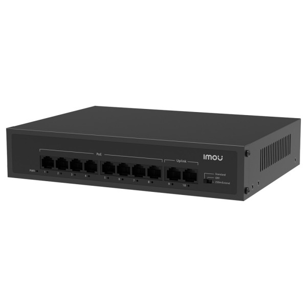 Comprar IMOU SF110P-IMOU Switch PoE para cámaras Imou - Cable LAN - 8puertos PoE 10/100 Mbps + 2 puertos uplink - Alcance de lar