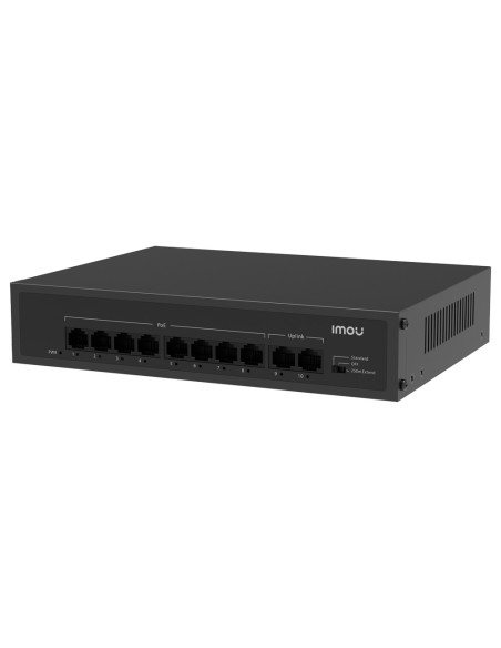 Comprar IMOU SF110P-IMOU Switch PoE para cámaras Imou - Cable LAN - 8puertos PoE 10/100 Mbps + 2 puertos uplink - Alcance de lar