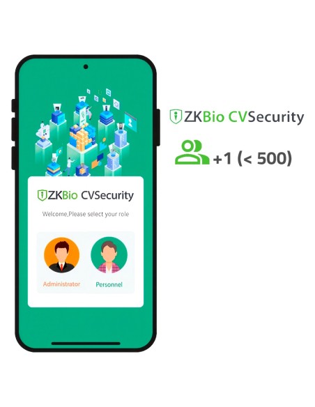 Acquistare ZKTECO ZK-SOF-ZKBIOCV-MBAPP-N-PERSONNEL-ADDON Licenza APP di ZKBio CVSecurity - 1 APP utente aggiuntiva (fino a 500 u