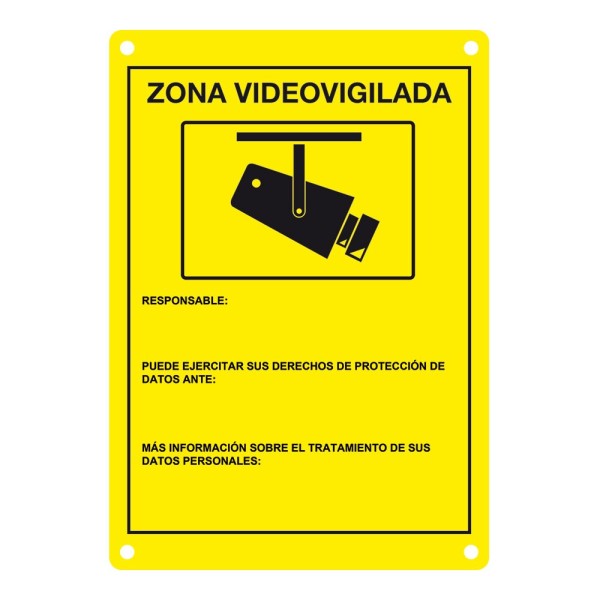 Acheter AIRSPACE DEM-281 Plaque CCTV homologuée en espagnol