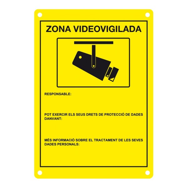 Acquistare AIRSPACE DEM-281C Targa CCTV omologata in catalano