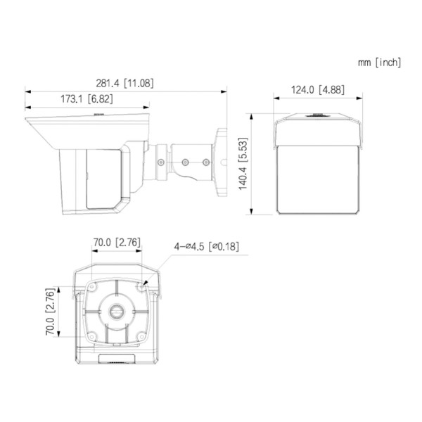 Acheter DAHUA IPC-MFW5241T2-E3-ASE-V2 Caméra IP tubulaire H265 3x2M à triple objectif 3.6/12/25 mm pour protection périmétrique 