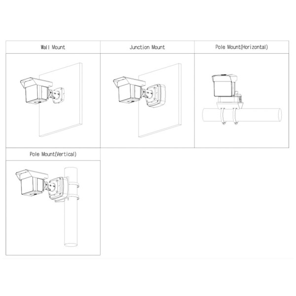 Acheter DAHUA IPC-MFW5241T2-E3-ASE-V2 Caméra IP tubulaire H265 3x2M à triple objectif 3.6/12/25 mm pour protection périmétrique 