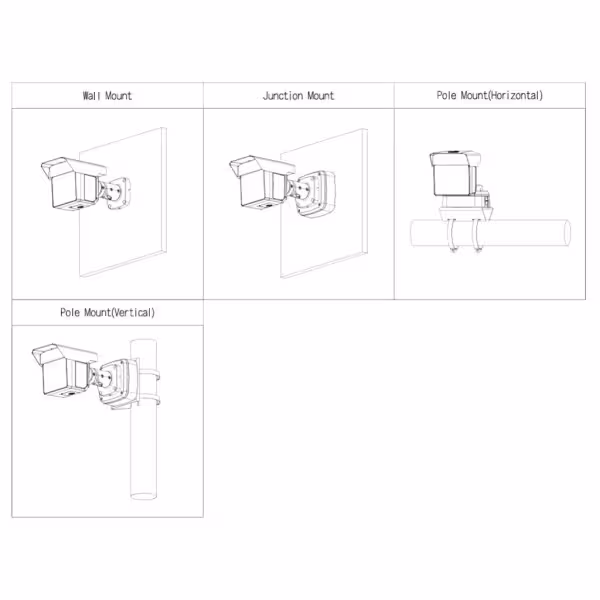 Kaufen DAHUA IPC-MFW5241T2-E3-ASE-V2 Röhrenförmige IP-Kamera H265 3x2M TRIPLE-LENS 3,6/12/25mm für Perimeterschutz 8IR100m IP67 