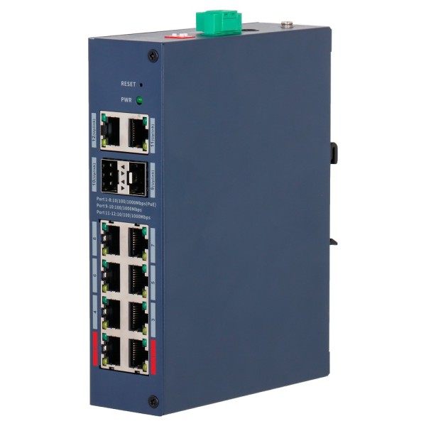Acquistare X-SECURITY XS-SWI1208HIPOE-MGF-110-DIN Switch Managed L2 Hardened X-Security - 12 porte totali (8 PoE / 2 GE / 2 SFP)