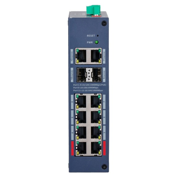 Acquistare X-SECURITY XS-SWI1208HIPOE-MGF-110-DIN Switch Managed L2 Hardened X-Security - 12 porte totali (8 PoE / 2 GE / 2 SFP)