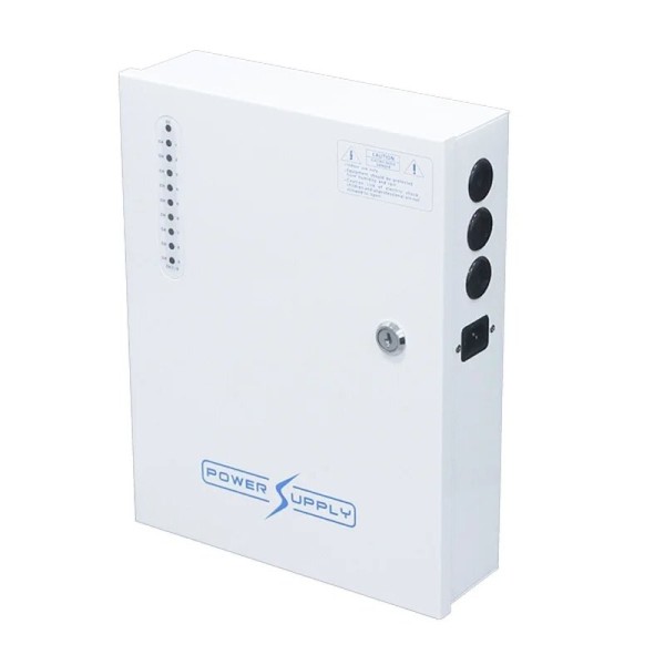 Comprar FOLKSAFE FOLKSAFE-10 Fuente de alimentación CCTV 13.8V 10A 9 Salidas Conexión Batería 7-20Ah (no incluida) Folksafe