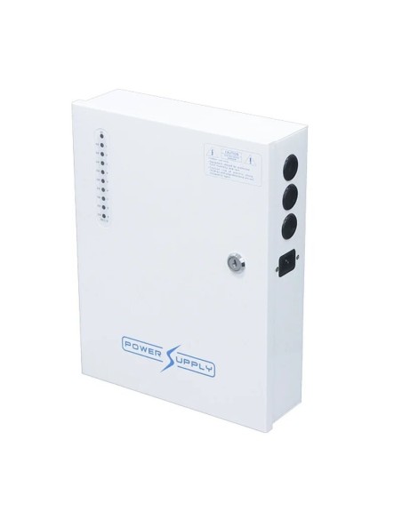 Comprar FOLKSAFE FOLKSAFE-10 Fuente de alimentación CCTV 13.8V 10A 9 Salidas Conexión Batería 7-20Ah (no incluida) Folksafe