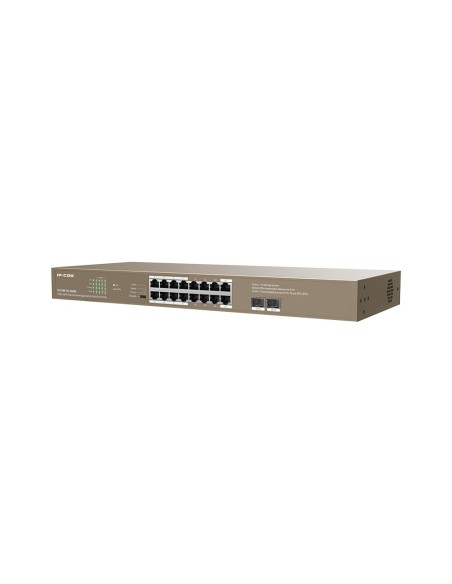 Acheter IPCOM IPCOM-38 Switch 18 ports non géré L2 16 Gigabit PoE + 2SFP montable en rack 1U