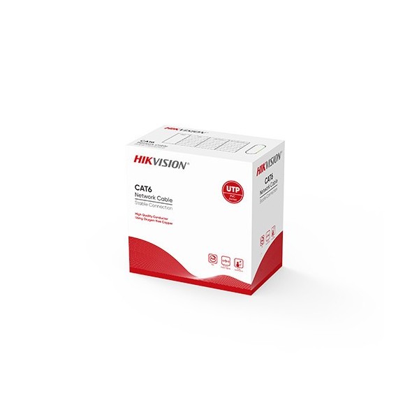 Acheter HIKVISION BASIC DS-1LN6-UU HIKBASIC. Câble réseau de 305 m, d’un diamètre de 0,565 mm, pour une longue distance de trans