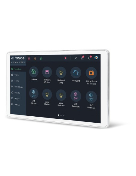 Acheter RISCO RISCO-154 Contrôleur de Smart Home et alarme RisControl - Clavier à écran tactile pour LightSYS+ RisControl