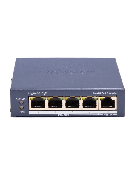 Acquistare HIKVISION DS-3E0505P-E/R Hikvision Indoor Switch extender PoE - Estende la portata dell’alimentazione PoE - 4 porte P