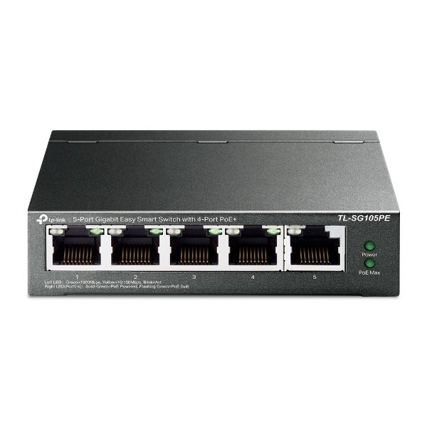 Acheter le switch Gigabit TP-LINK TPLINK-194 à 5 ports et PoE+ Easy Smart non gérable