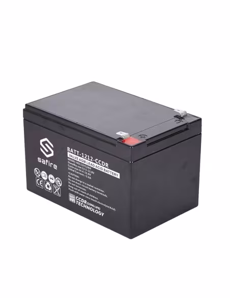 Comprar SAFIRE BATT-1212-CCDR Batería recargable - Tecnología plomo ácido AGM - CCDR - Tensión 12V - Capacidad 12Ah - 100 x 99 x