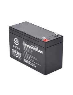Acquista SAFIRE BATT-1290-CCDR Batteria ricaricabile - Tecnologia al piombo acido AGM - CCDR - Tensione 12V - Capacità 9Ah - 100