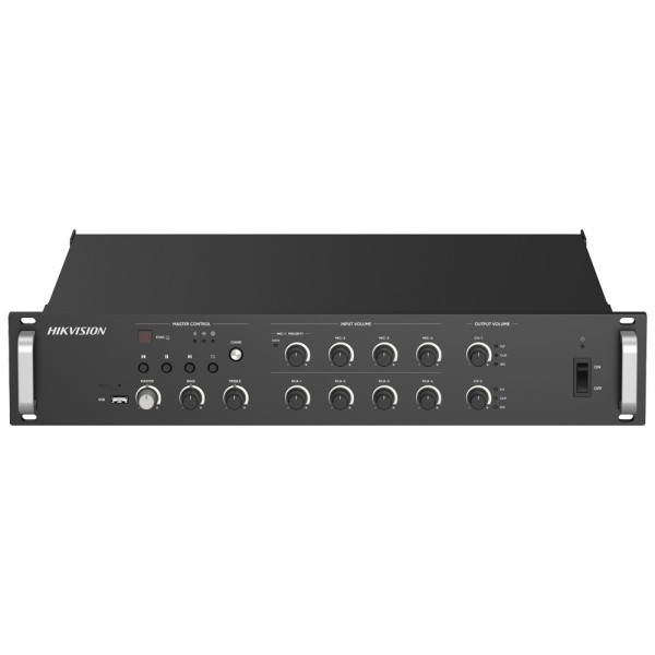 Comprar HIKVISION DS-QAZ1A500G1-VB2 Amplificador en red - Funciones mezcladoras básicas - Amplificador 100 V - Reproductor USB /